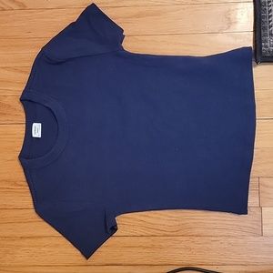 Arizia Sunday Best Navy Little Ribbed Tshirt